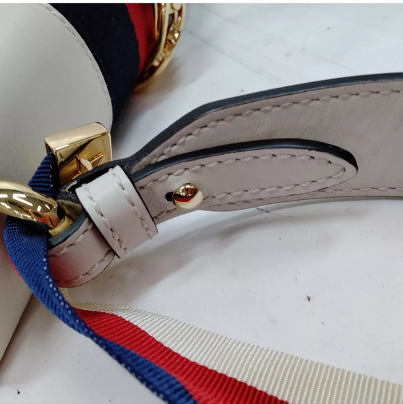 Gucci Crossbody bag Sylvie White Leather - Picture 10 of 16